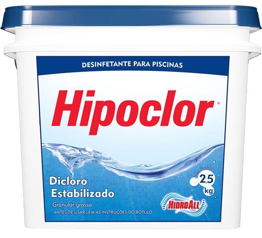 Dicloro Estabilizante Granular Grosso - Hipoclor 2,5 kg